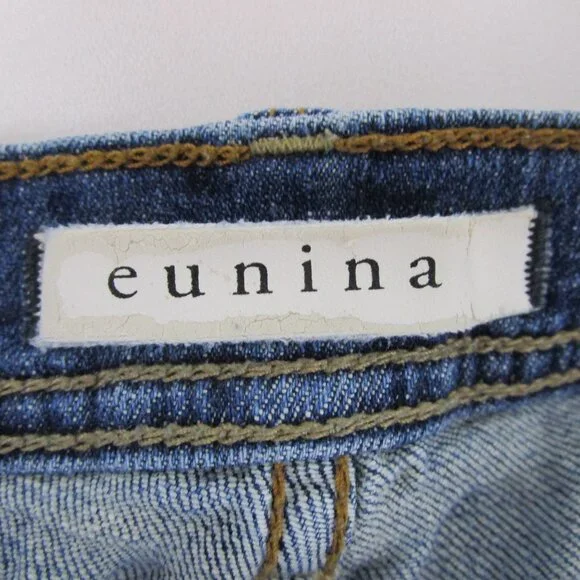 eunina Distressed Sasha Low Rise Relaxed Skinny Jeans - Picture 3 of 8